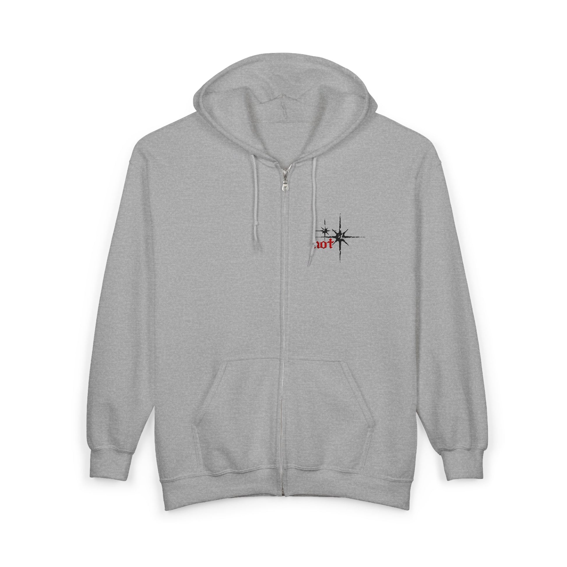 "not" Original - Black Star Zip-Up Hoodie
