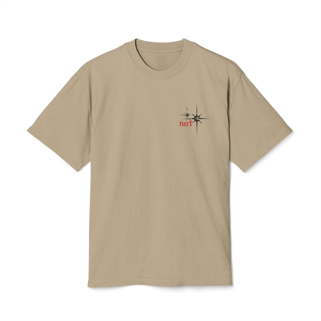 "not" Original - Black Star (Minimal Vintage Heavy T-Shirt)