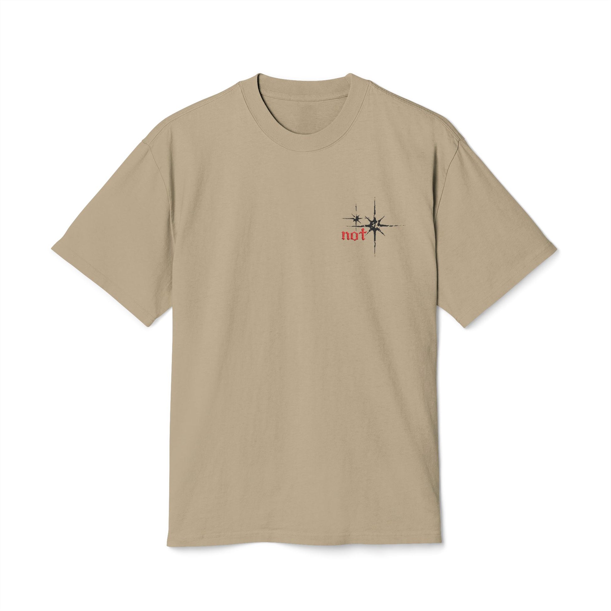 "not" Original - Black Star (Minimal Vintage Heavy T-Shirt)