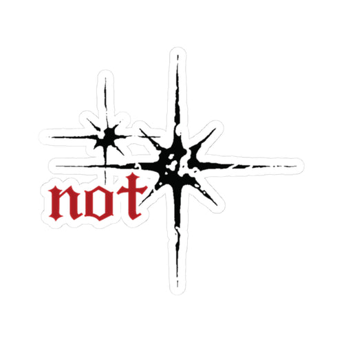 "not" Original - Black Star Sticker
