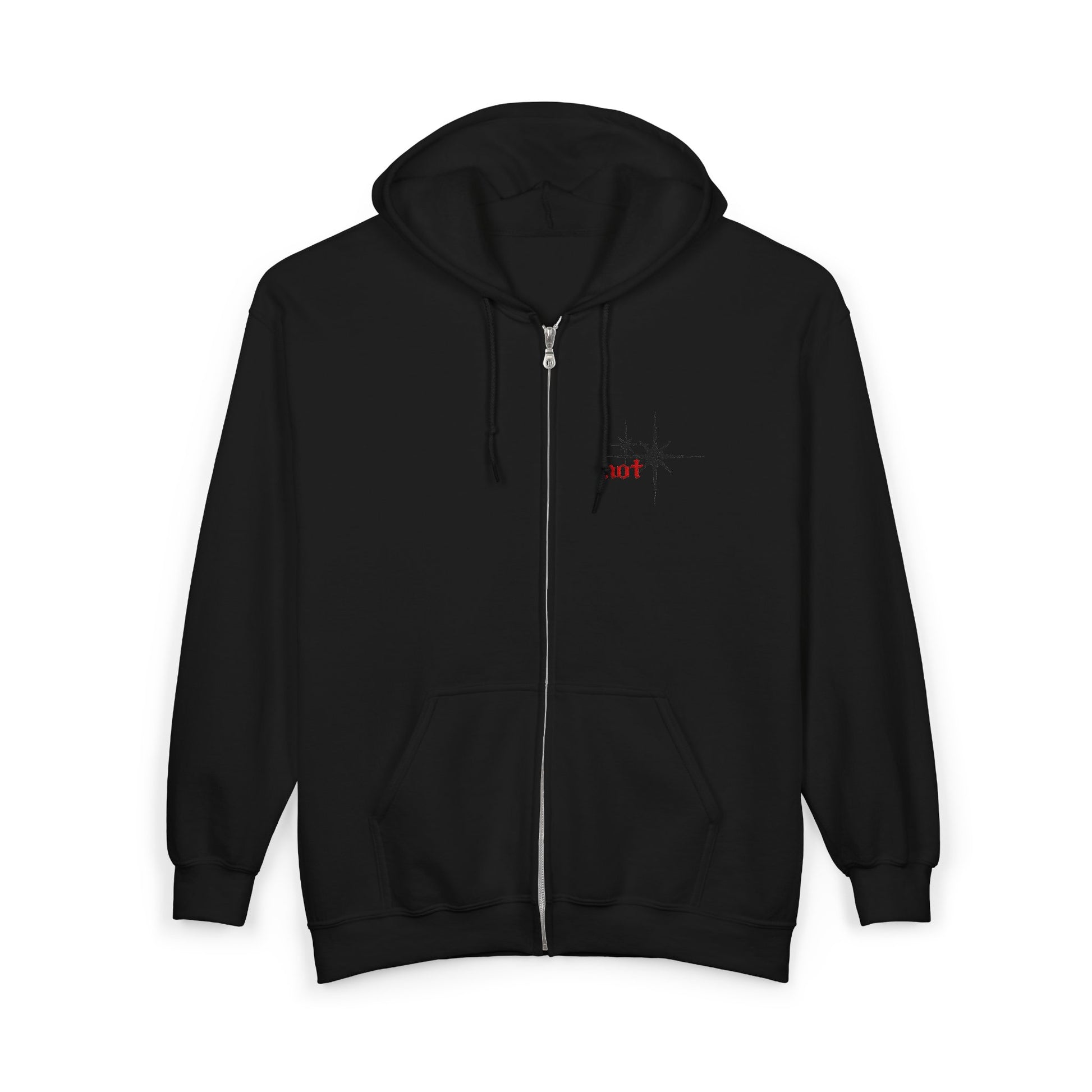 "not" Original - Black Star Zip-Up Hoodie