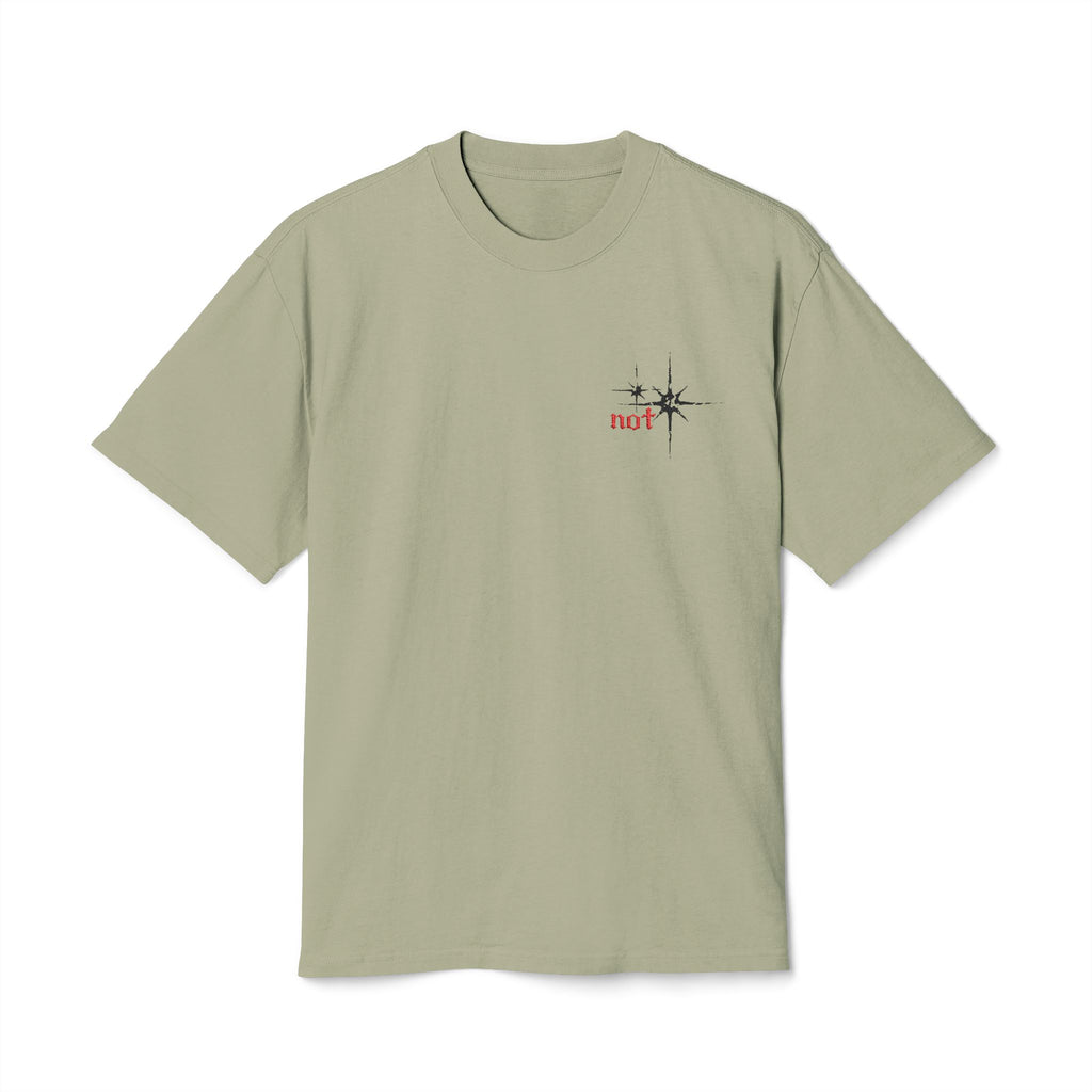 "not" Original - Black Star (Minimal Vintage Heavy T-Shirt)