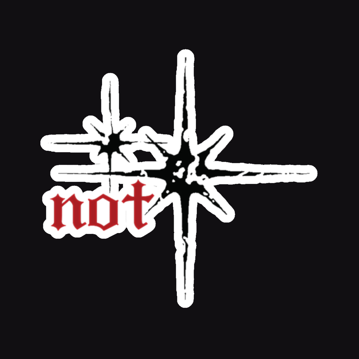 "not" Original - Black Star Sticker