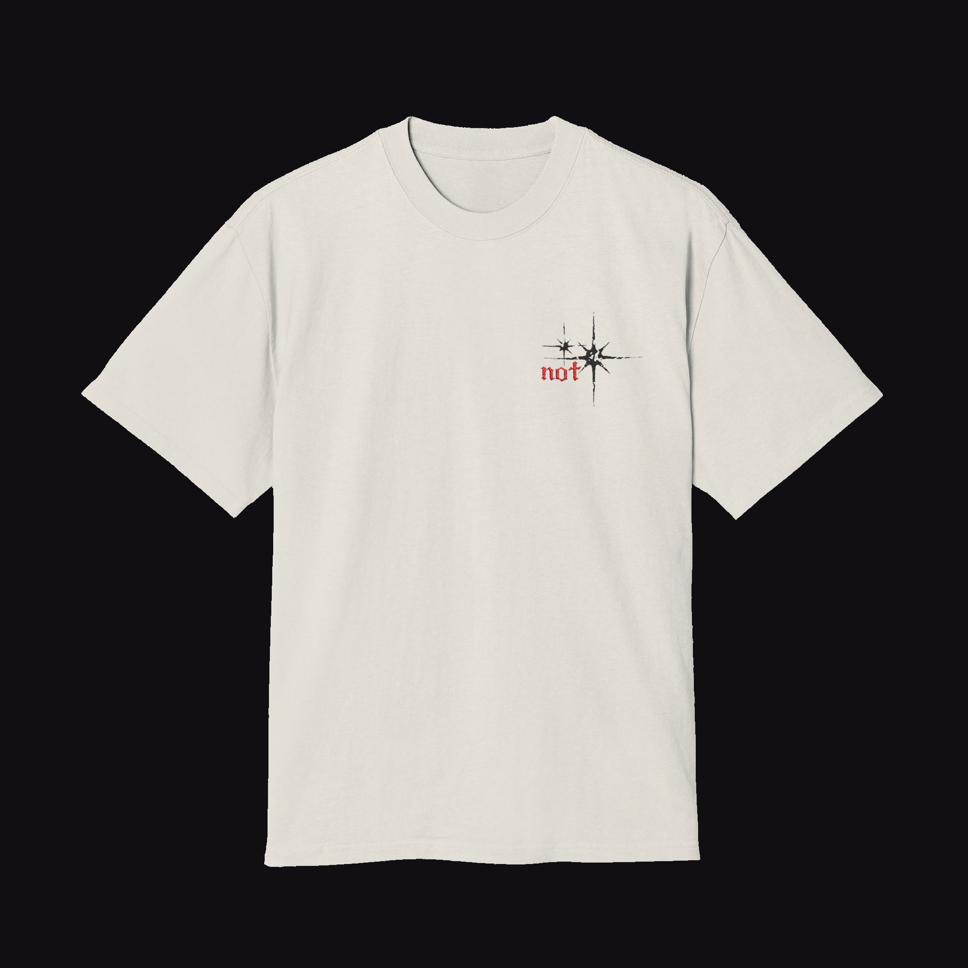"not" Original - Black Star (Minimal Vintage Heavy T-Shirt)