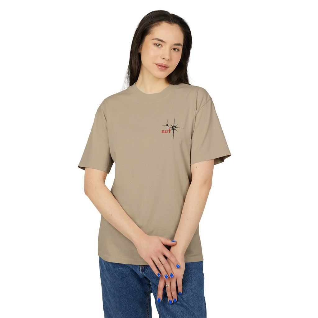 "not" Original - Black Star (Minimal Vintage Heavy T-Shirt)