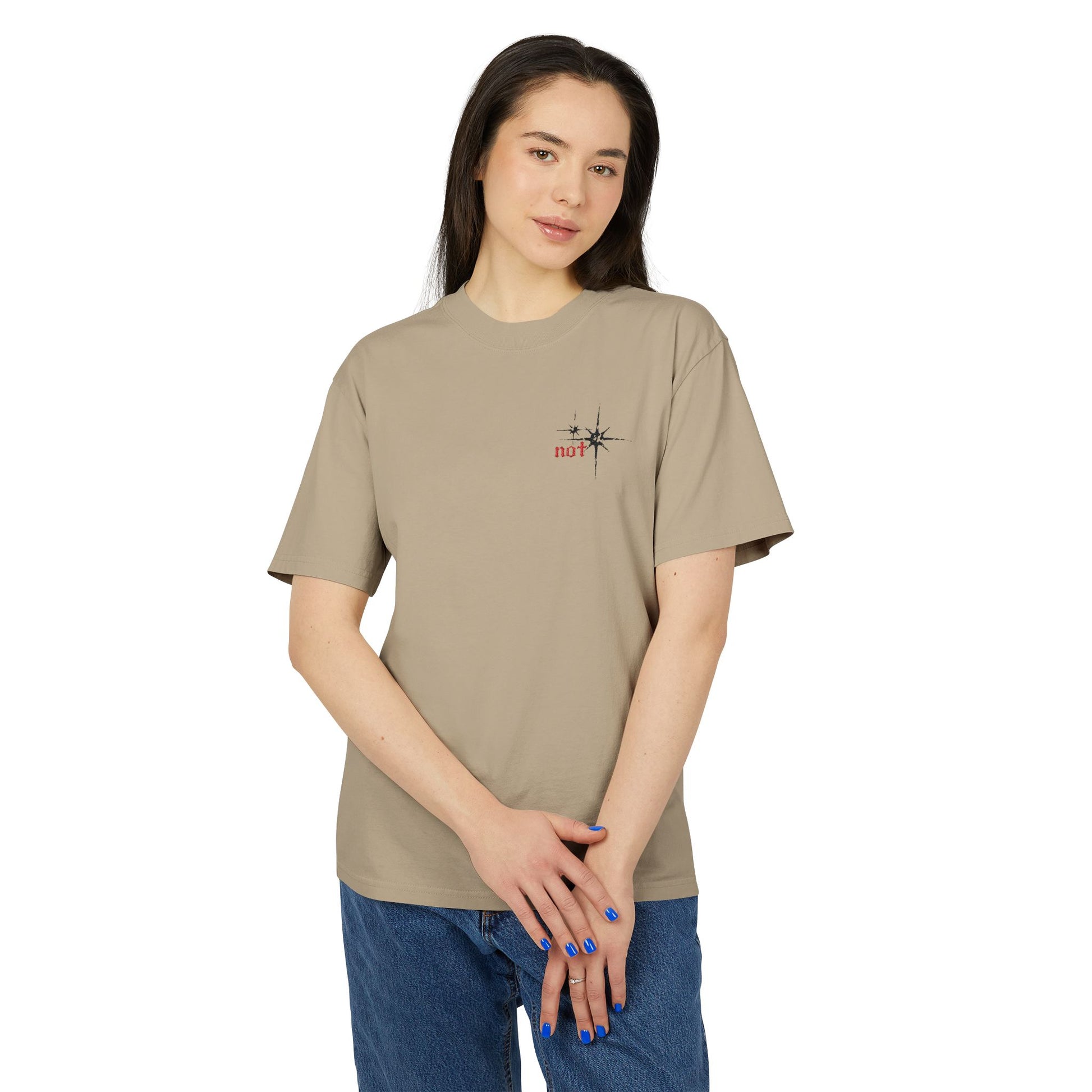 "not" Original - Black Star (Minimal Vintage Heavy T-Shirt)